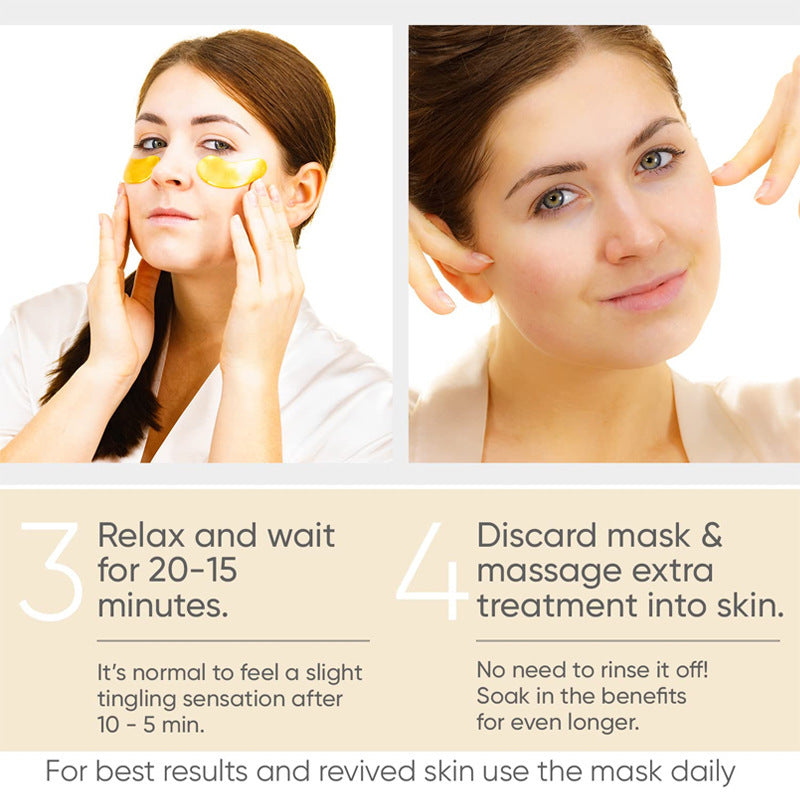 Eye Bag Removal Wrinkle Lifting And Tightening 24K Gold Collagen Eye Mask Patch