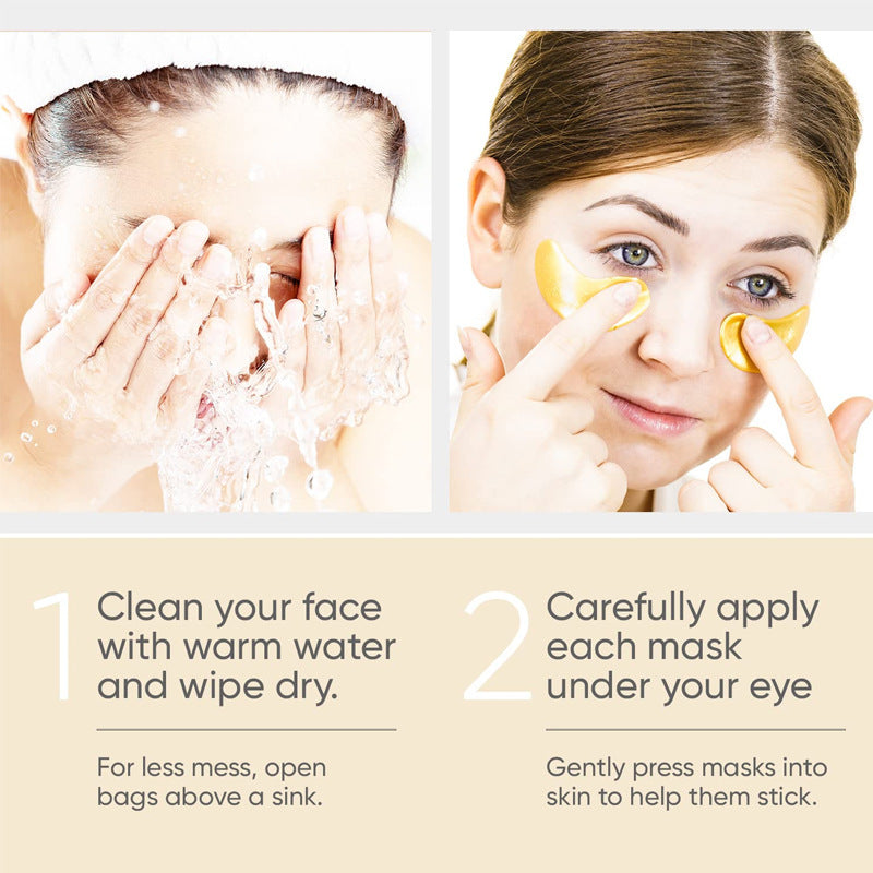Eye Bag Removal Wrinkle Lifting And Tightening 24K Gold Collagen Eye Mask Patch