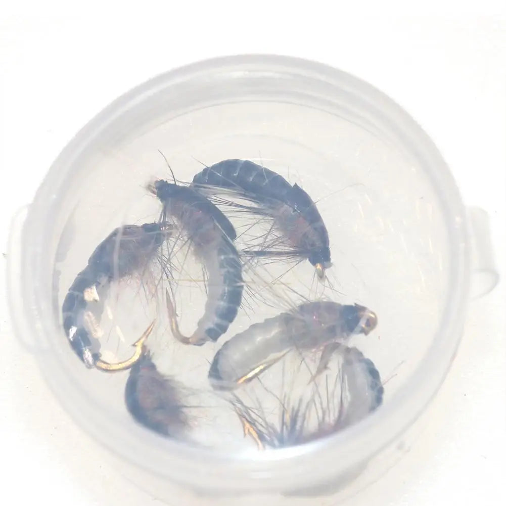 Realistic Black & White Skud Nymph 6pk
