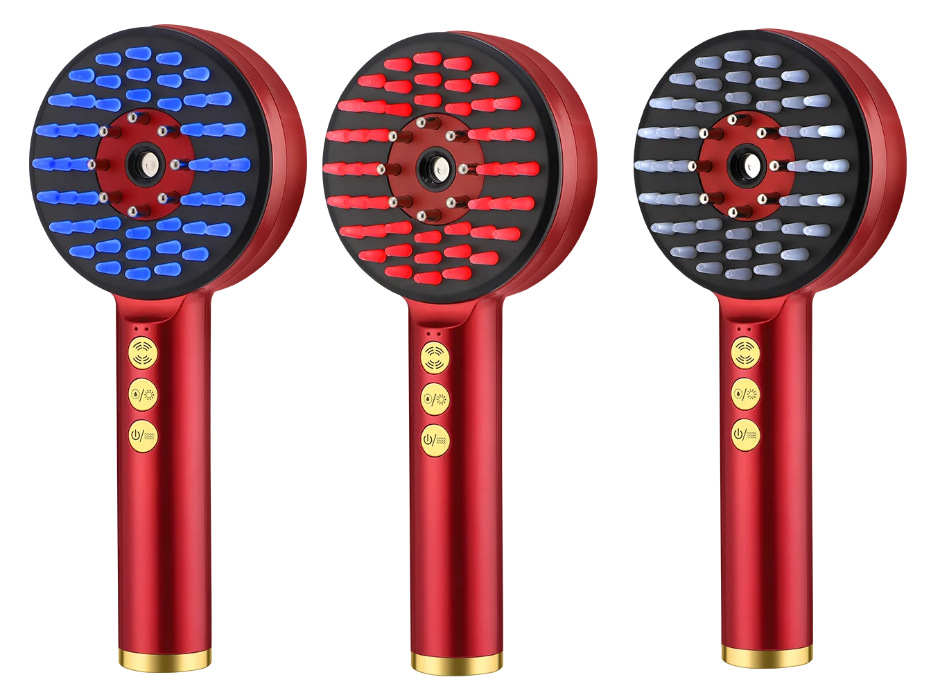 Electric Microcurrent Spray Massage Comb with Red & Blue LED Nano Atomizer Scalp Hair Growth Massager Anti-Loss Hair Follicle Care
