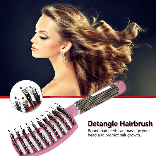 Womens Detangler Hair Brush Feels Like A Soft Scalp Massage
